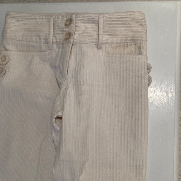 Bebe Corduroy Pants Off White Size 0 NWOT - Picture 14 of 16